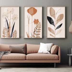 Discover Unique Beauty: Exquisite Floral Abstract Wall Art for Contemporary Home and Office Decor