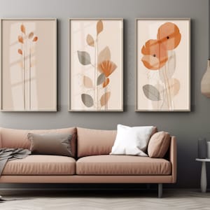 Discover Unique Beauty: Exquisite Floral Abstract Wall Art for Contemporary Home and Office Decor