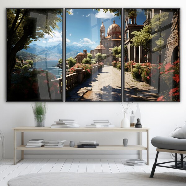 3er-Set Kunstdrucke Wald Berg Natur Landschaft Fotografie, Natur Wandkunstdrucke, Wohnzimmer Wanddekoration, Modern -WLN06