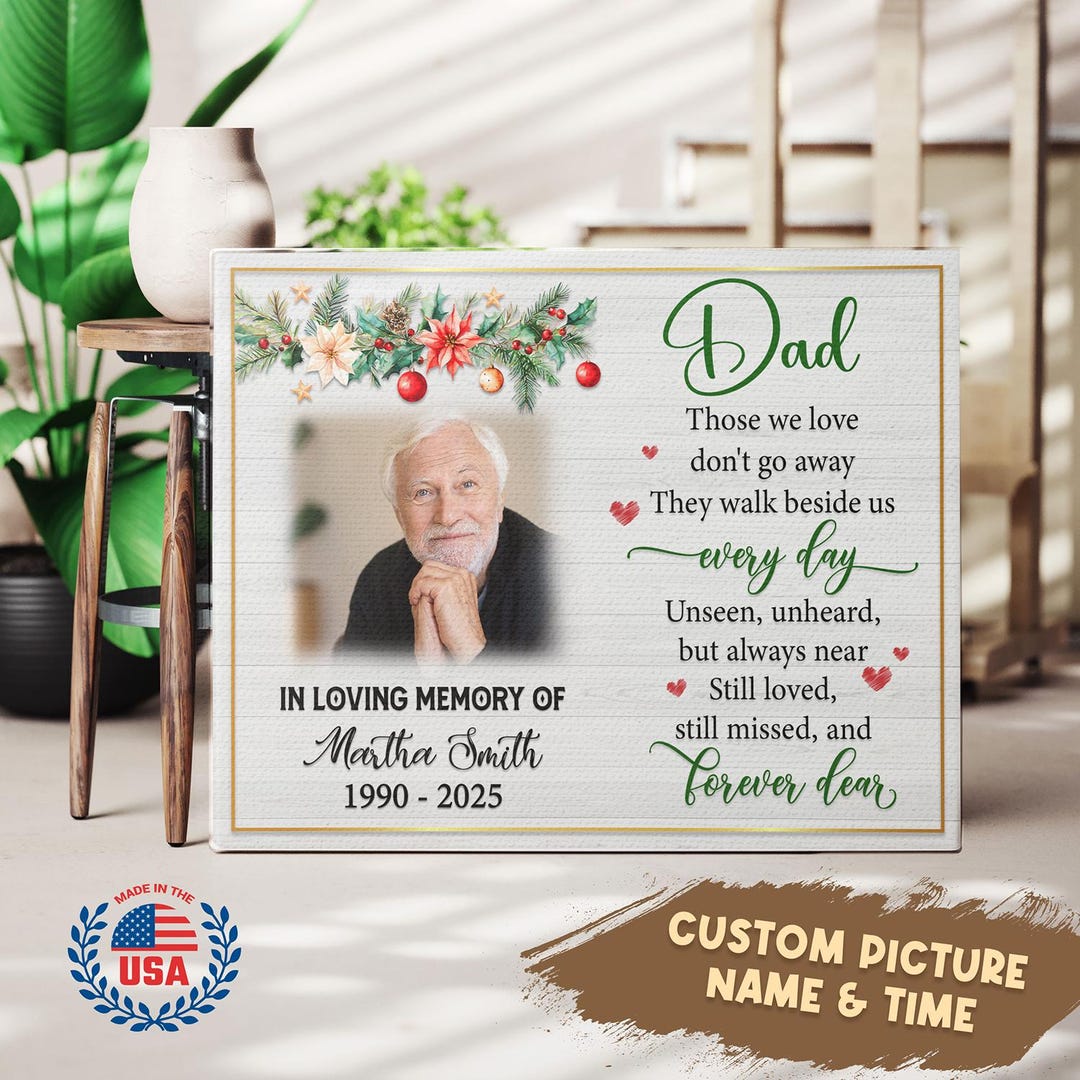 Personalized Dad Memorial Gift: in Loving Memory of Father, Custom ...