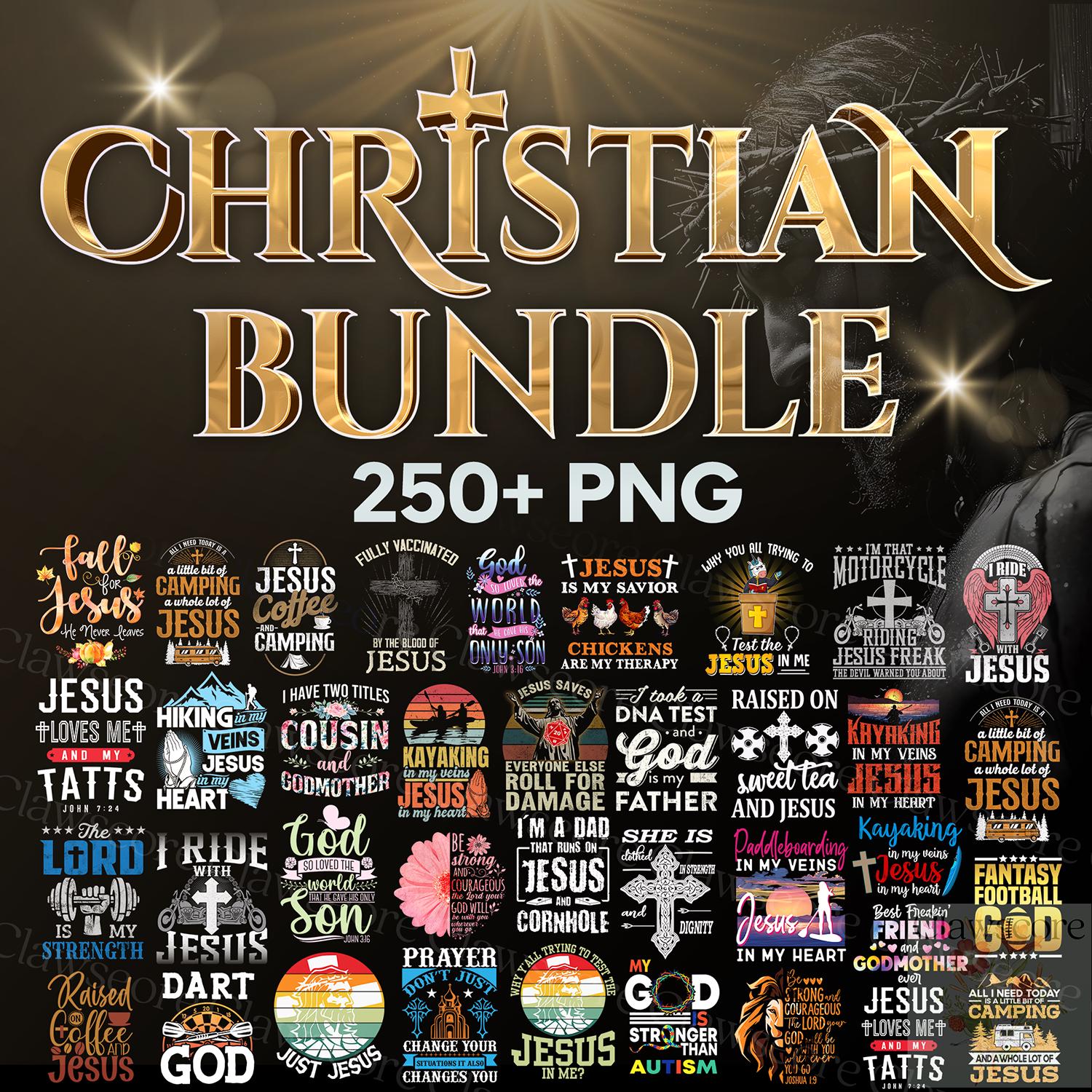 Christian PNG Bundle: Bible Verse Clipart (Digital Download)