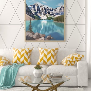 Banff Poster | Banff Print | Banff Wall Art | Banff National Park Poster Print | Banff Alberta Canada Travel Gift | Art Print