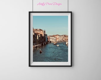 Italië Venetië Wall Art Europa, reisfotografie, Vintage Wall Art Poster, afdrukbare download