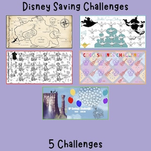 Savings Challenge/Printable/Bundle/Saving Challenges/Saving tracker/savings challenge/vacation/Budget Binder/Monthly Budget/Magical Vacation