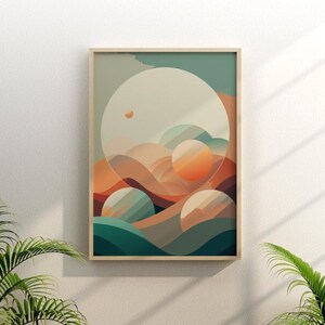 Abstract Celestial Spheres | Digital Wall Art Print