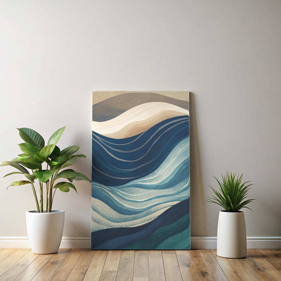 Minimalist Waves Wall Art