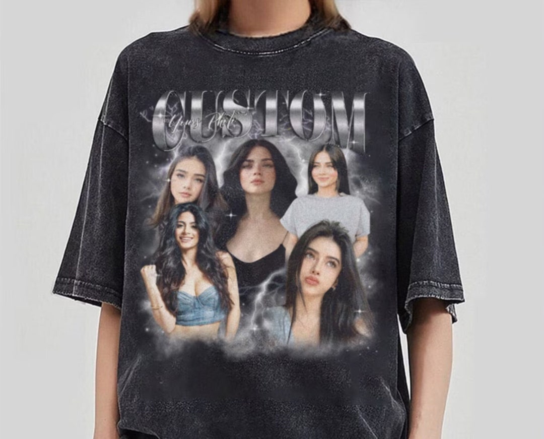 Custom Bootleg Rap Tee, Custom Photo Vintage Graphic 90s Tshirt, Custom ...