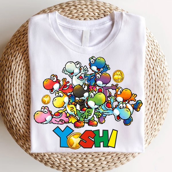 Retro Yoshi Shirt, Das goldene Ei Yoshi Shirt, Super Mario Yoshi Shirt, Super Mario Yoshi Special Design Shirt, Mario Yoshi Unisex Shirt,
