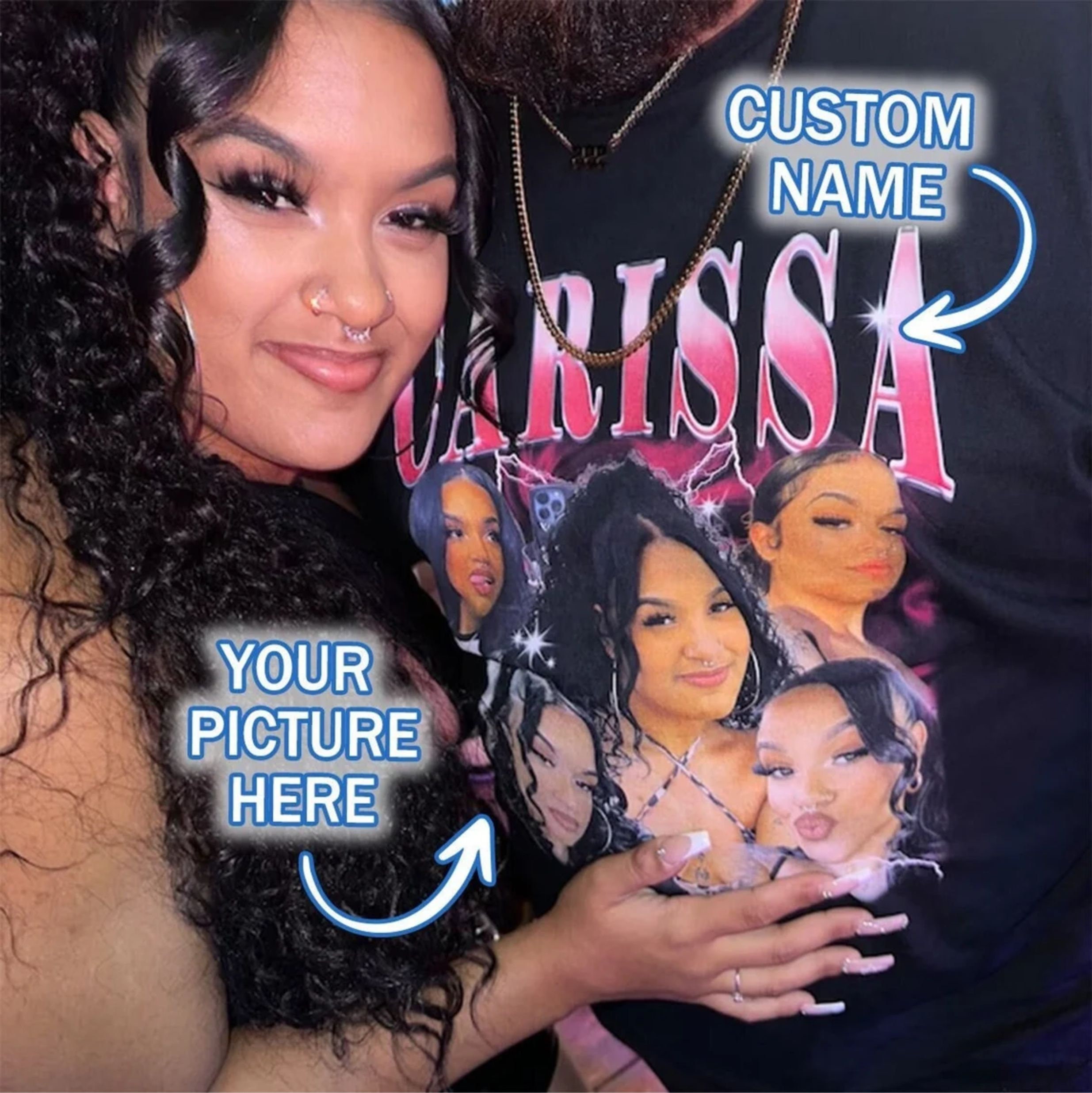 Discover Custom Bootleg Rap Tee, Custom Photo - Vintage Graphic 90s Tshirt, Custom Photo Shirt, CUSTOM Your Own Bootleg Idea Here, Insert Your Design