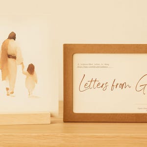 21 Scripture Cards With Wood Stand & Envelopes | Illustrated Bible Verse Cards | Christian Home Decor | Christian Gifts | Affirmation Cards
