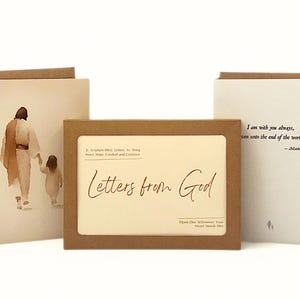 21 Cartas de Deus | Presentes Cristãos para Mulheres Fé, Presentes Religiosos para Mulheres, Cartões com Versículos Bíblicos, Cartões de Oração, Cartão Cristão (5 x 7 pol.)