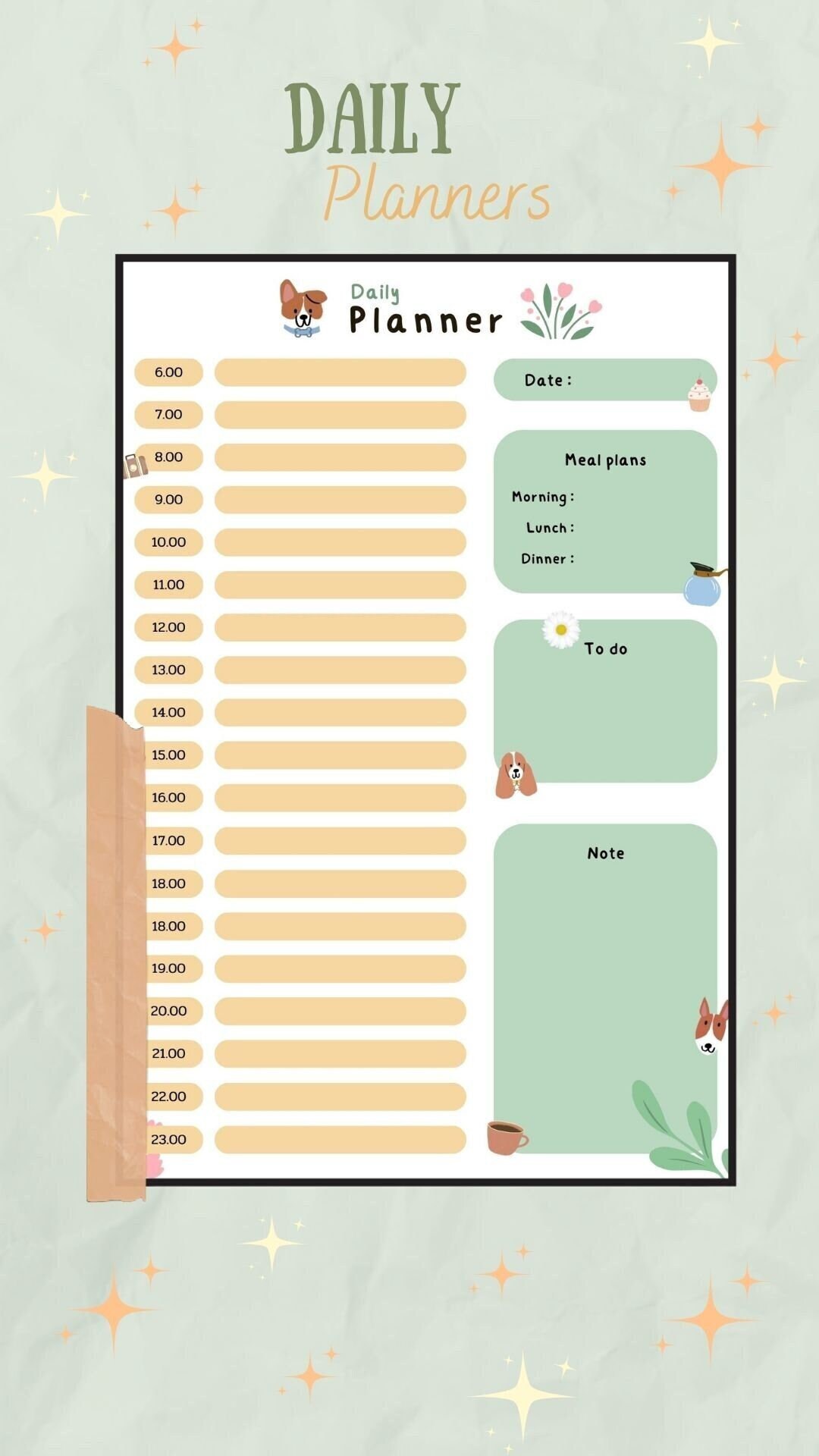 Cute Routine Design Daily Routine Planner | Digital Planner 2024 Goodnotes | Printable Cute ...