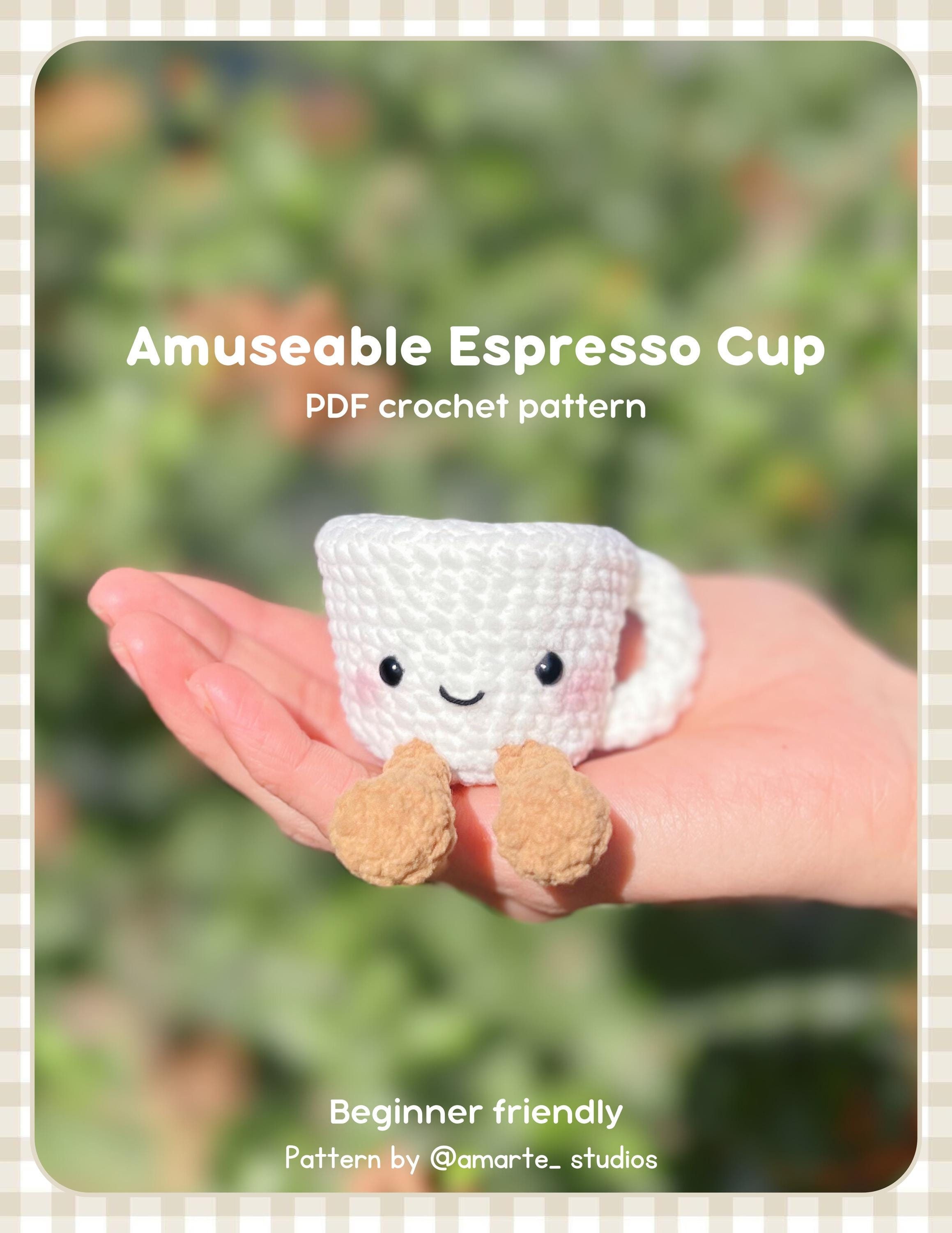 Amuseable Espresso Cup PDF Crochet Pattern (ENGLISH) - Etsy