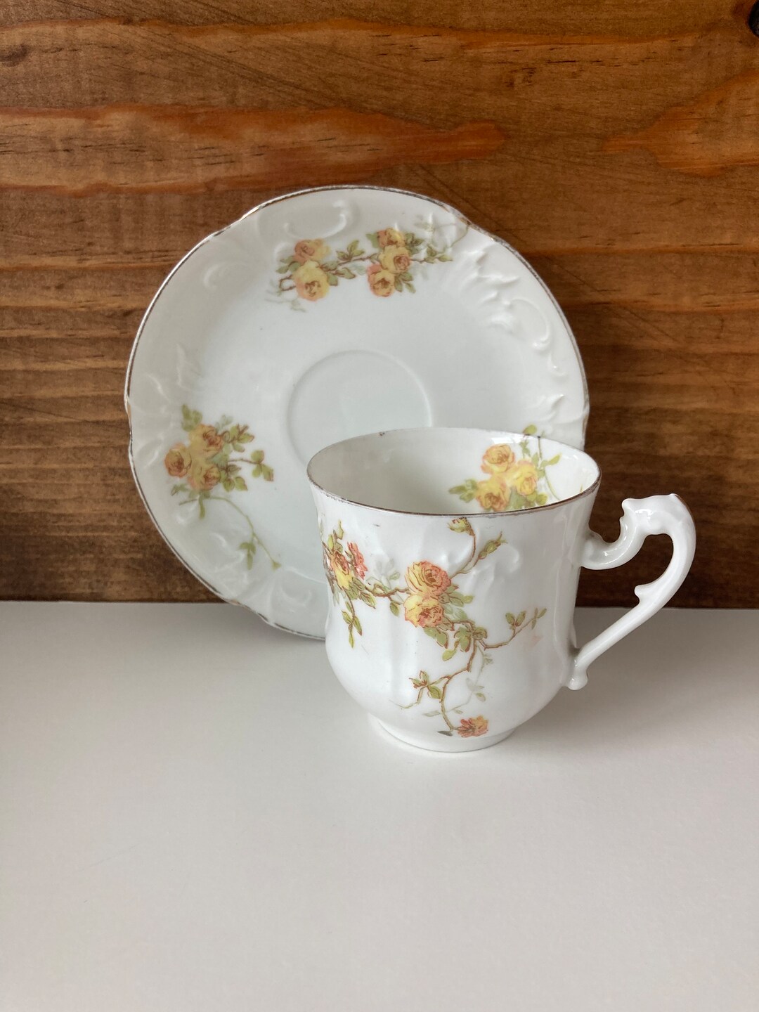 Antique Tea Cup and Saucer R. Delinieres & Co. Limoges France Etsy