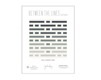 Modern Minimalist Quilt Pattern: Beginner Friendly (PDF Pattern)