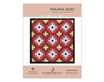 Khilana Quilt Pattern: Geometric Blossom Design (Beginner Friendly)