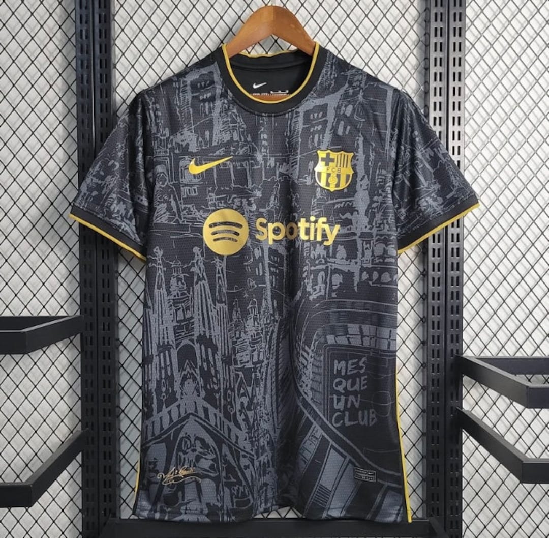 2023/2024 Barcelona Special Edition Black Soccer Jersey - Etsy