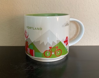 STARBUCKS Eingestellte PORTLAND Kaffeetasse ""You Are Here"" zum Sammeln - Gebraucht."