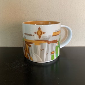 STARBUCKS Eingestellt &quot;You Are Here&quot; Sammlerstück ARIZONA Kaffeebecher 14 0z. - Gebraucht