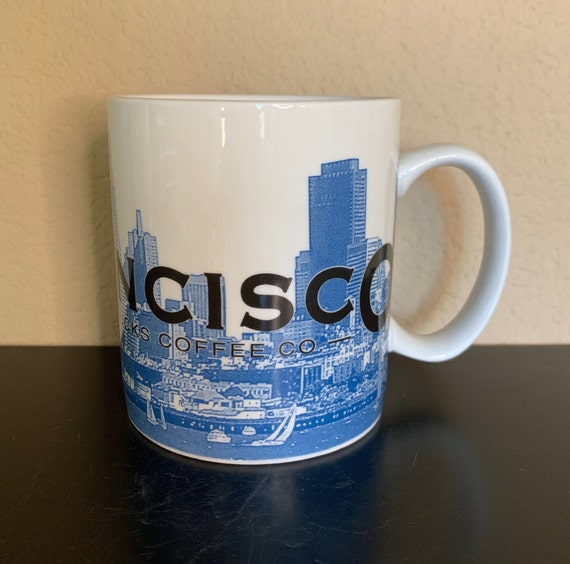 STARBUCKS SKYLINE SERIES 2002 Discontinued One Barista Coffee San Francisco  - City of the Bay - Coffee Mug / Tea Cup 20 Oz. - Preowned - Etsy