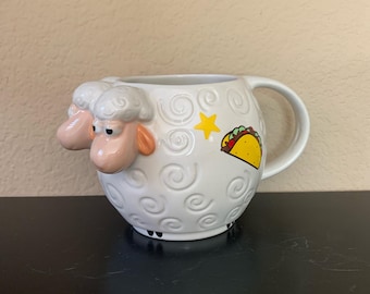 DISNEY and PIXAR Toy Story 4 Bo Peep Sheep Sculpted Coffee Mug / Tea Cup - 12 oz.
