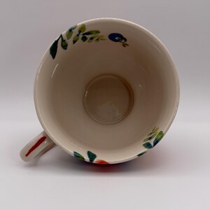 ANTHROPOLOGIE Dodi Bunny Boho Floral Pedestal Mug 14 oz. - Preowned image 5