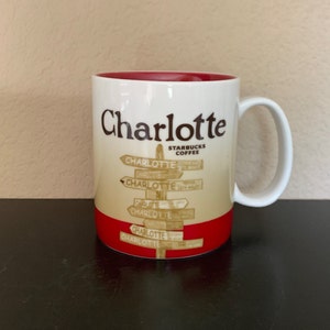 STARBUCKS &quot;Global Icon&quot; Collection Series CHARLOTTE Coffee Mug / Tea Cup - Preowned
