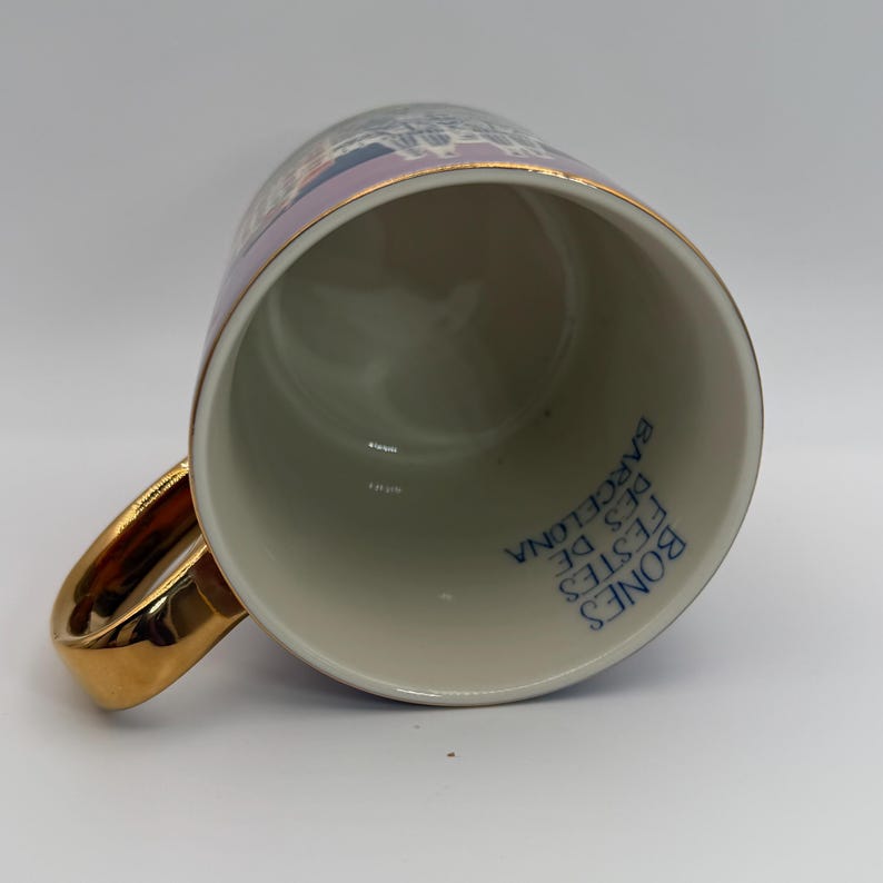 ANTHROPOLOGIE Holiday in the City Barcelona Mug 14 oz. - Preowned image 6