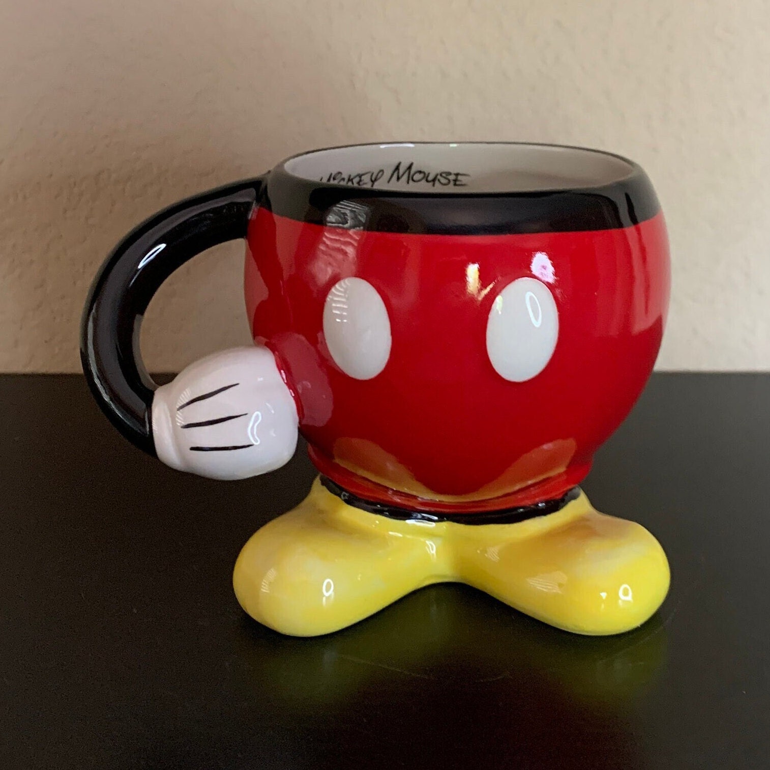 Disney Mickey Mouse Red Molded Mug with Arm