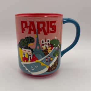 ANTHROPOLOGIE City Paris Designed by Daniella Manini Mug 12 oz. - Preowned image 1