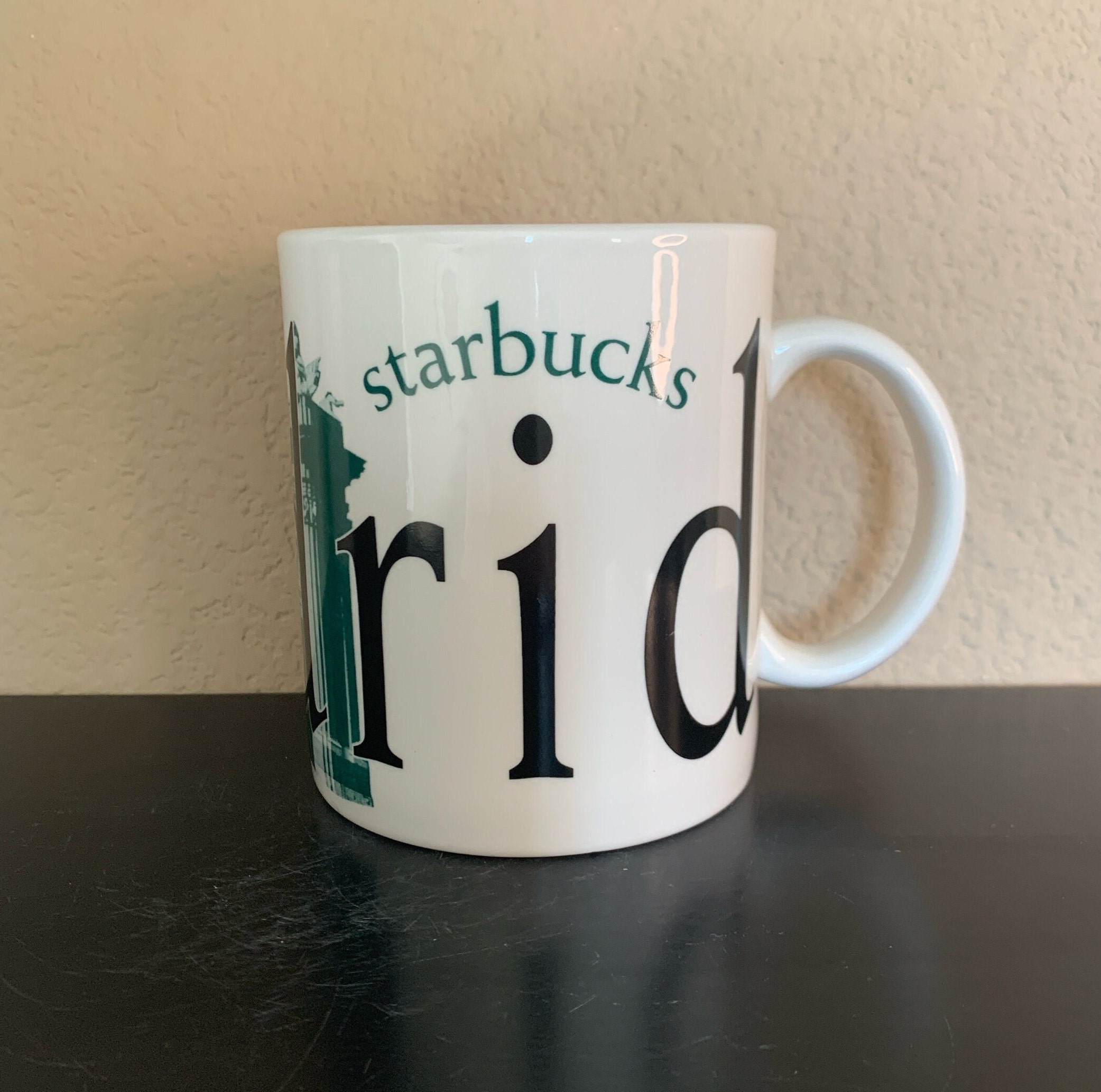 STARBUCKS CITY MUG 2002 Discontinued Italian Barista Collector Series Madrid - Preowned