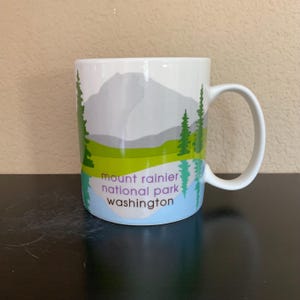 STARBUCKS Fairmount Park WASHINGTON Mount Rainier National Park Coffee Mug / Tea Cup 18 oz. - Preowned