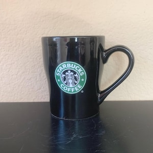 STARBUCKS Black Coffee Mug / Tea Cup 8 oz. - Preowned