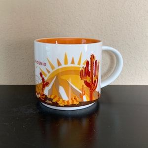 STARBUCKS Eingestellt „You Are Here“ Sammlerstück PHÖNIX Kaffeetasse 14 0z. - Gebraucht