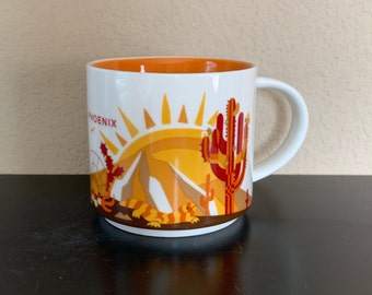 STARBUCKS Discontinued "You Are Here" Collectible PHOENIX Coffee Mug 14 0z. - Preowned