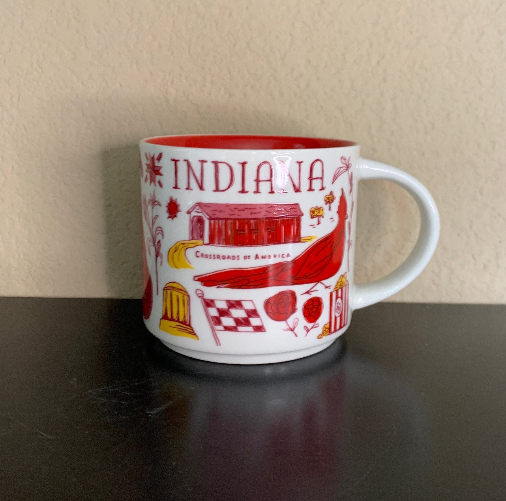 STARBUCKS Retired "been There Series" Across the Globe Collection INDIANA  Mug 14 Oz. - Preowned - Etsy