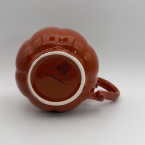 ANTHROPOLOGIE Figurale pompoen oranje geglazuurde mok 14 oz. - Tweedehands afbeelding 6