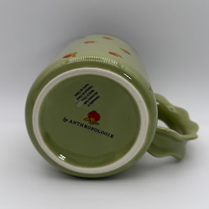 ANTHROPOLOGIE Georgie Green Mug 14 oz. - Preowned image 6