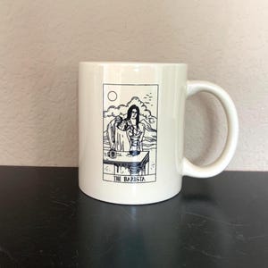 AUGIE&#39;S COFFEE The Barista Logo Georgia Coffee Mug / Tea Cup 12 oz. - Preowned