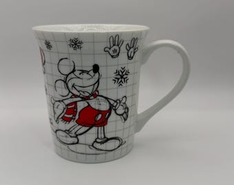 DISNEY MICKEY MOUSE Weihnachts-Sketchbook von Zrike Tasse 12 oz. - Gebraucht
