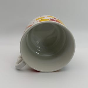 ANTHROPOLOGIE Stackable Floral Multicolor Mug 8 oz. - Preowned image 5