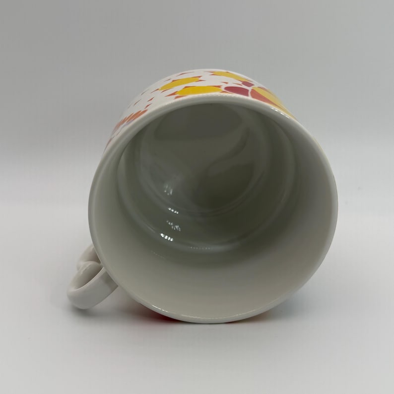 ANTHROPOLOGIE Stackable Floral Multicolor Mug 8 oz. - Preowned image 5