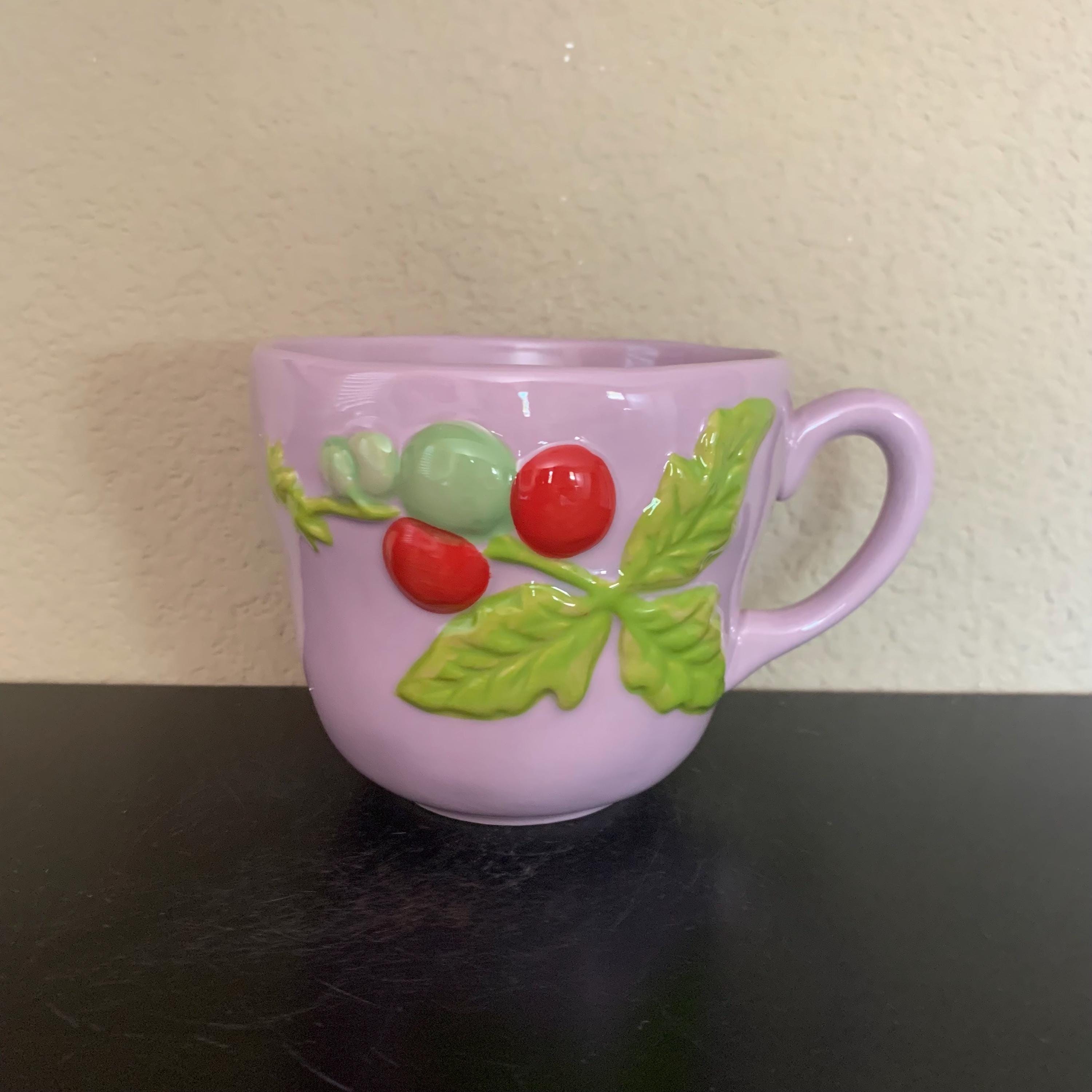 ANTHROPOLOGIE FOSTER Icon TOMATO Stoneware Coffee Mug / Tea Cup 13