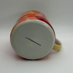ANTHROPOLOGIE Lottie Monogram Letter A Mug 16 oz. - Preowned image 6