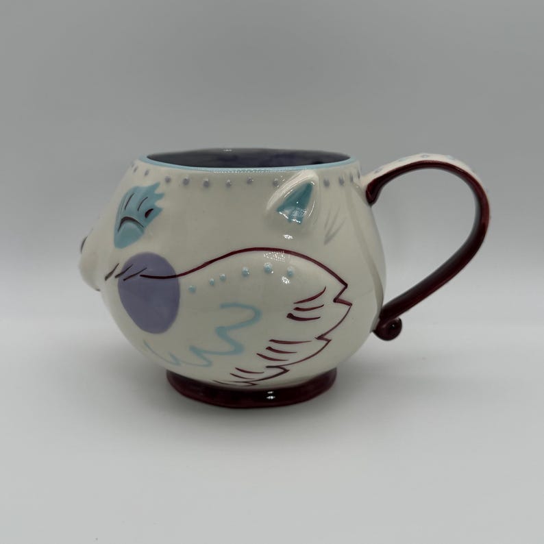 ANTHROPOLOGIE Rabbit Her Easter 3D Ceramic Mug 14 oz. - Preowned image 1
