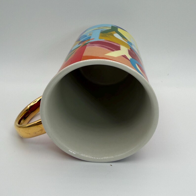 ANTHROPOLOGIE Glückliche Lebendigkeit Positivität Becher 14 Unze. - Gebraucht Bild 5