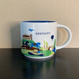 STARBUCKS Eingestellt &quot;&quot;You Are Here&quot;&quot; Sammlerstück KENTUCKY Kaffeetasse 14 0z. - Gebraucht