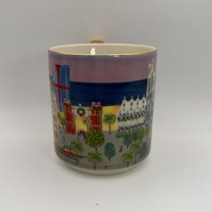 ANTHROPOLOGIE Holiday in the City Barcelona Mug 14 oz. - Preowned image 5