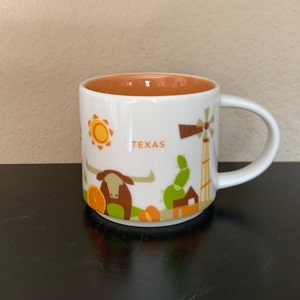 STARBUCKS Eingestellte TEXAS Kaffeetasse &quot;&quot;You Are Here&quot;&quot; zum Sammeln - Gebraucht.&quot;