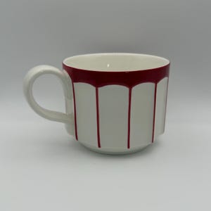 ANTHROPOLOGIE Bouldevard Latte vinfärgad mugg 450 ml - Begagnad bild 3